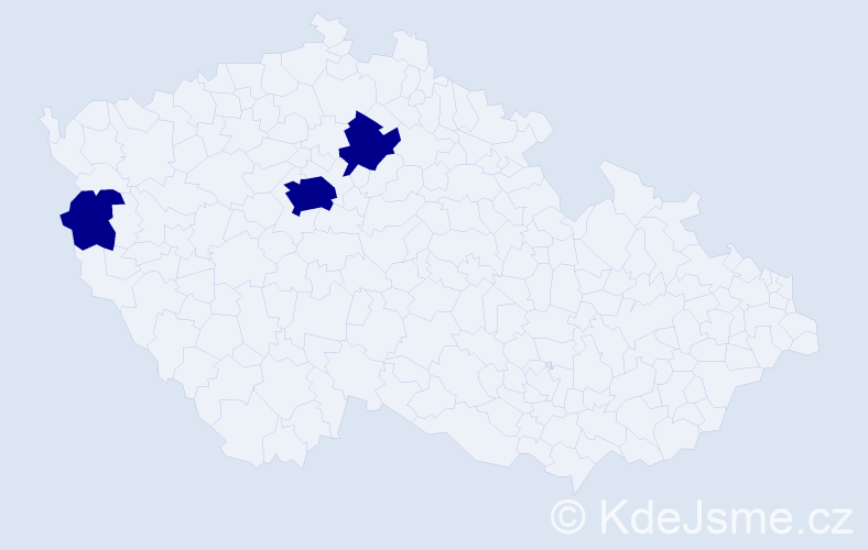 Jméno: 'Cong Tien', počet výskytů 3 v celé ČR
