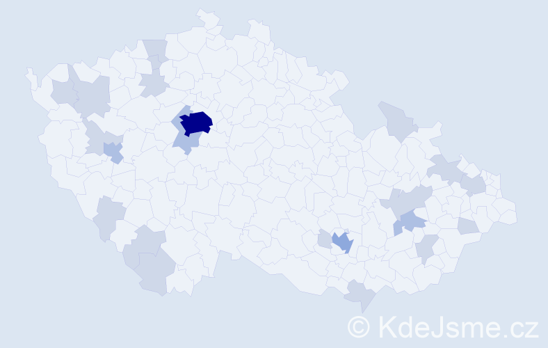 Jméno: 'Renato', počet výskytů 41 v celé ČR