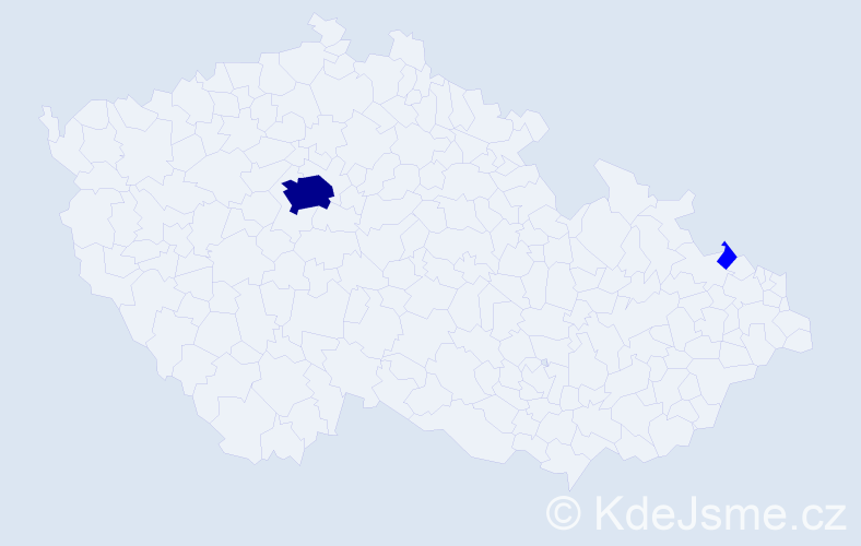 Jméno: 'Rudolf Viktor', počet výskytů 3 v celé ČR