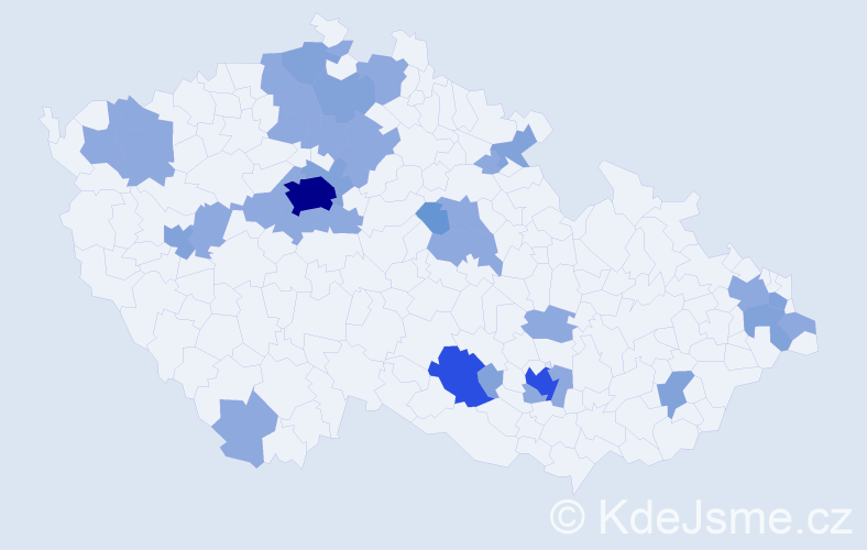 Jméno: 'Riana', počet výskytů 62 v celé ČR
