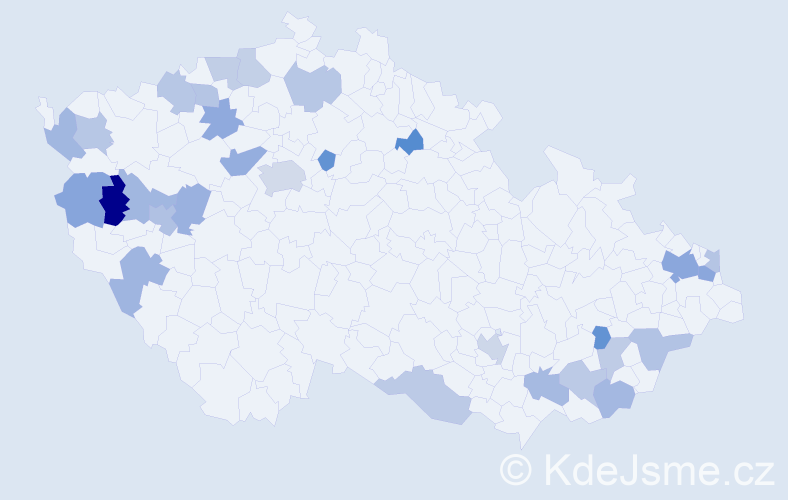 Jméno: 'Otýlie', počet výskytů 42 v celé ČR