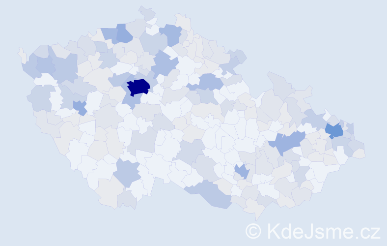 Jméno: 'Valéria', počet výskytů 484 v celé ČR
