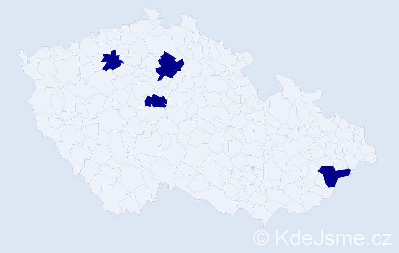 Jméno: 'Tobias Adam', počet výskytů 4 v celé ČR
