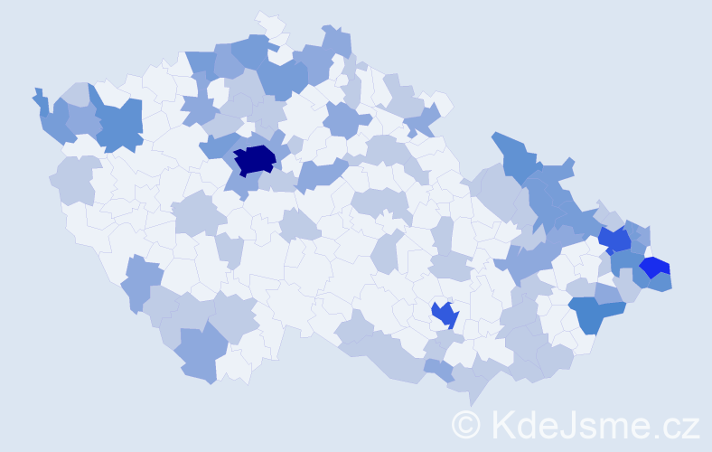 Jméno: 'Rozalie', počet výskytů 168 v celé ČR