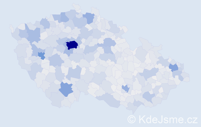 Jméno: 'Štěpánka', počet výskytů 12160 v celé ČR