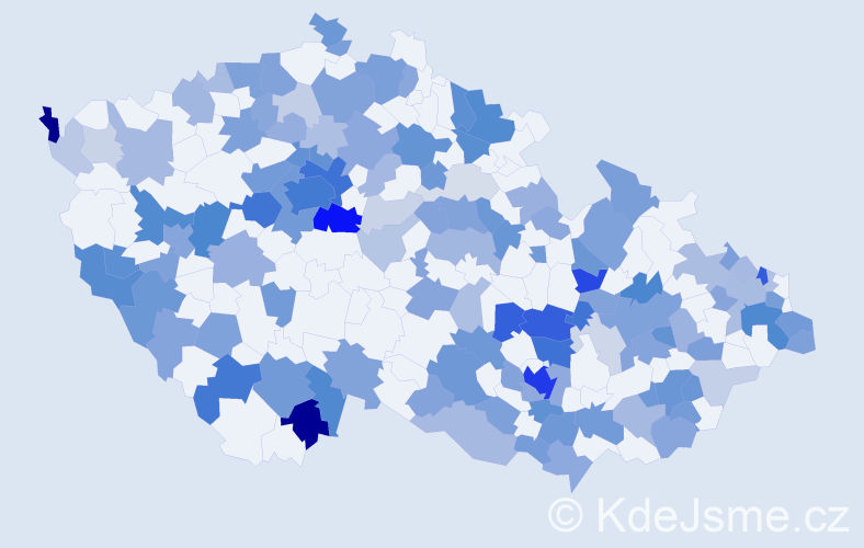 Jméno: 'Sebastien', počet výskytů 339 v celé ČR