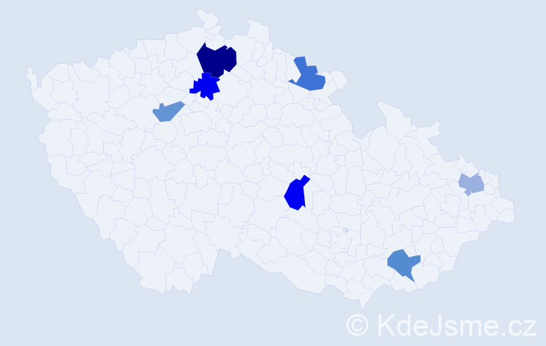 Jméno: 'Matyáš Martin', počet výskytů 8 v celé ČR