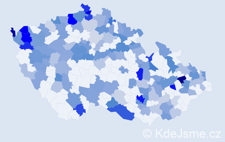 Jméno: 'Charlotte', počet výskytů 351 v celé ČR