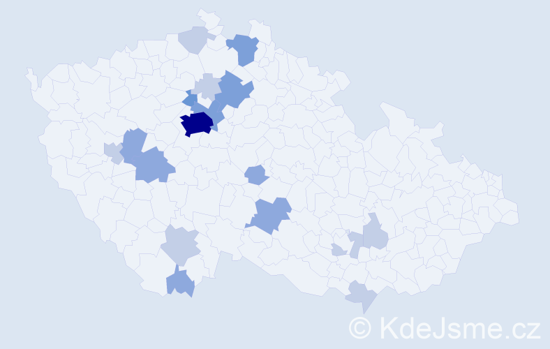 Jméno: 'Fiodor', počet výskytů 41 v celé ČR
