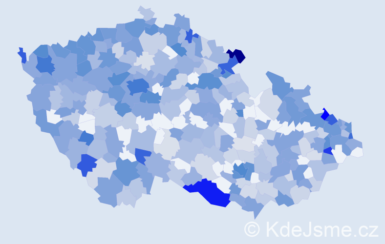 Jméno: 'Judita', počet výskytů 1058 v celé ČR
