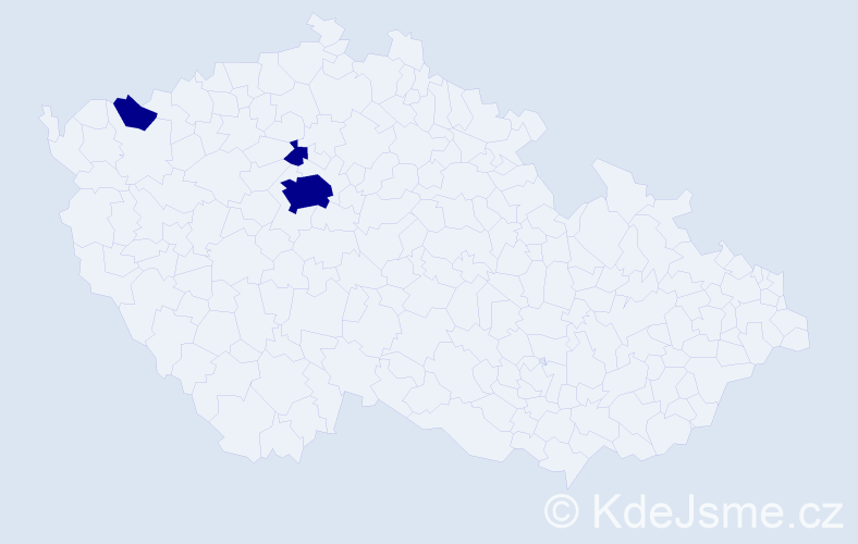 Jméno: 'Hong Dao', počet výskytů 3 v celé ČR