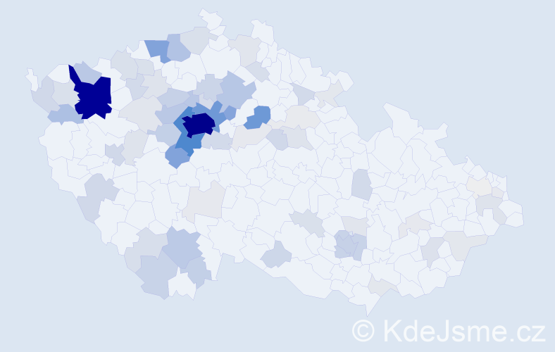 Jméno: 'Alexey', počet výskytů 608 v celé ČR