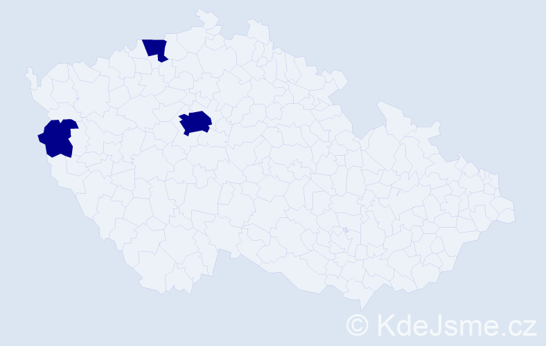 Jméno: 'Muhsin', počet výskytů 3 v celé ČR