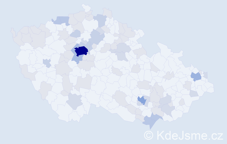 Jméno: 'Lilian', počet výskytů 158 v celé ČR