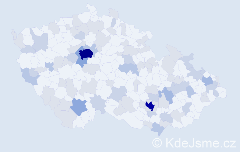 Jméno: 'Tim', počet výskytů 180 v celé ČR