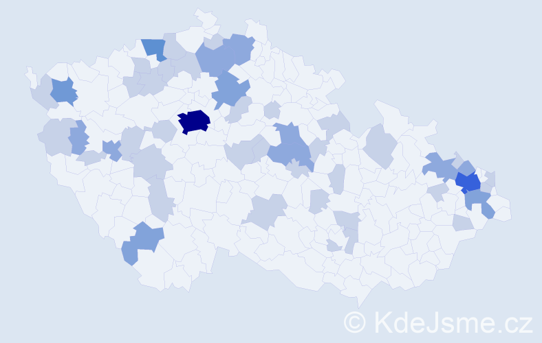 Jméno: 'Ingrida', počet výskytů 85 v celé ČR