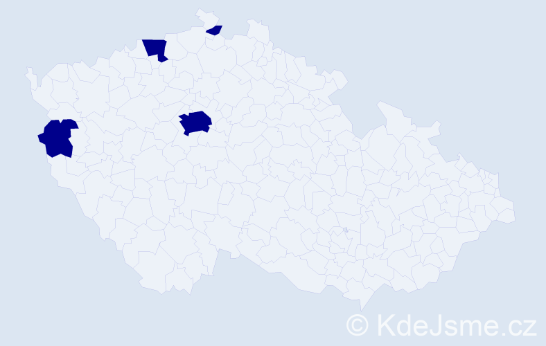 Jméno: 'My Hanh', počet výskytů 4 v celé ČR