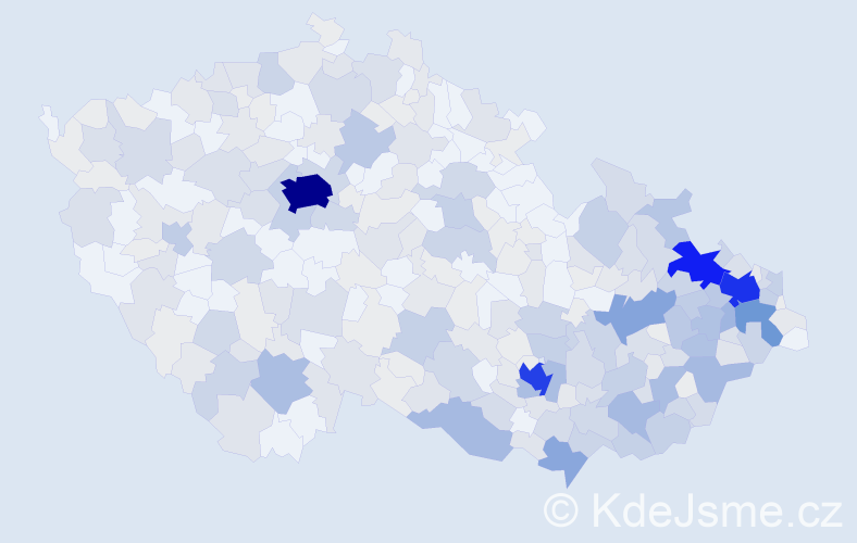 Jméno: 'Vladan', počet výskytů 983 v celé ČR