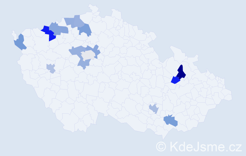 Jméno: 'Colette', počet výskytů 18 v celé ČR