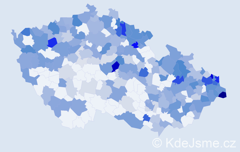 Jméno: 'Terezia', počet výskytů 488 v celé ČR