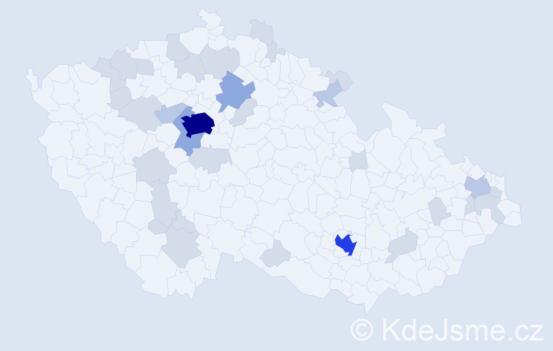 Jméno: 'Catherine', počet výskytů 67 v celé ČR
