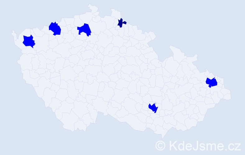 Jméno: 'Nam Khanh', počet výskytů 7 v celé ČR