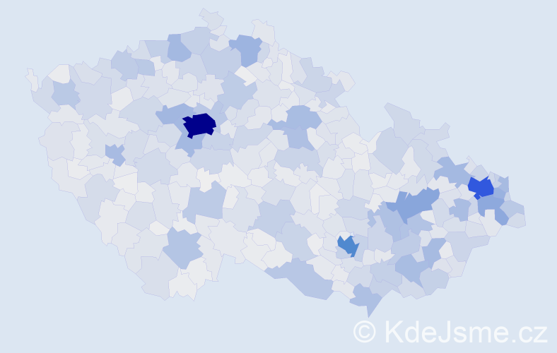Jméno: 'Adriana', počet výskytů 7164 v celé ČR