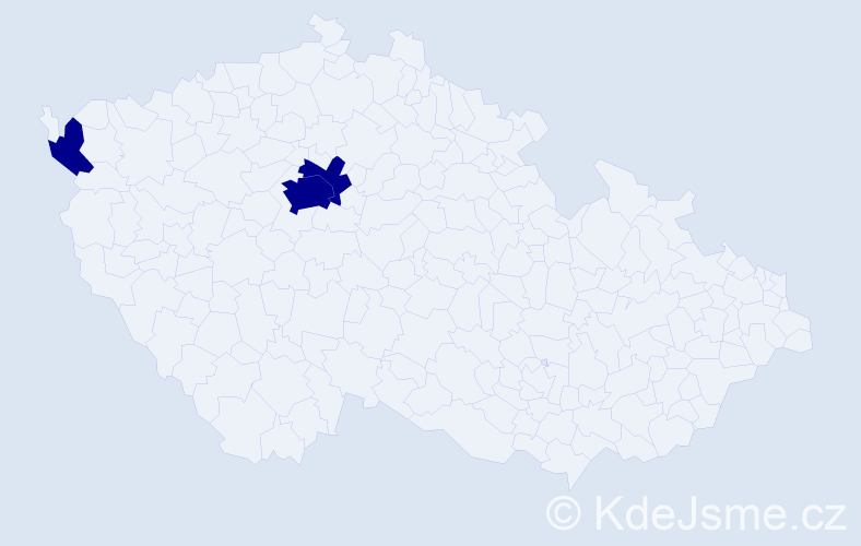 Jméno: 'Eleonor', počet výskytů 3 v celé ČR