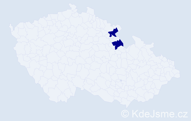 Jméno: 'Nicholas Jaroslav', počet výskytů 2 v celé ČR