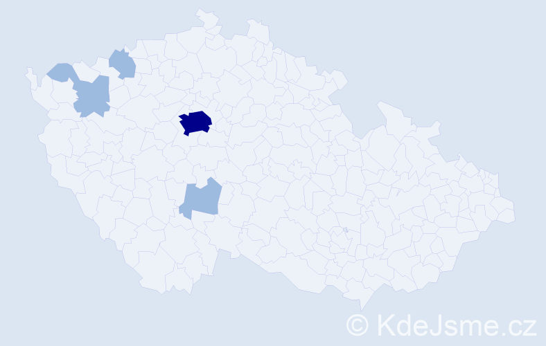 Jméno: 'Ira', počet výskytů 8 v celé ČR
