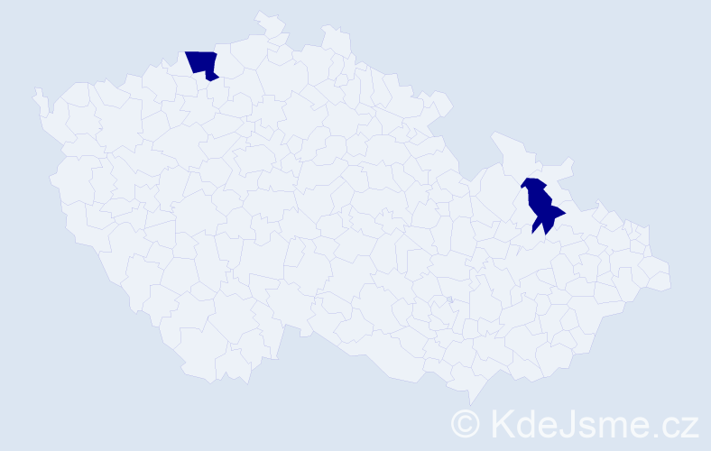 Jméno: 'Fráňo', počet výskytů 2 v celé ČR