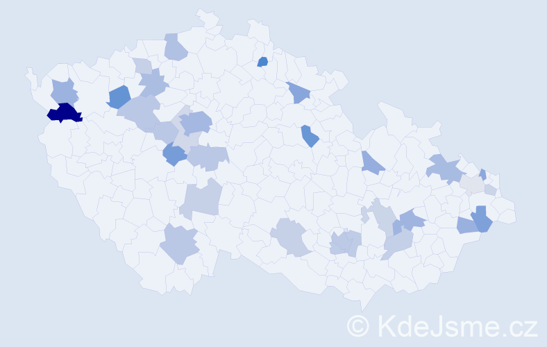 Jméno: 'Selma', počet výskytů 57 v celé ČR