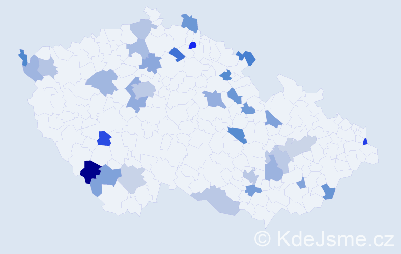 Jméno: 'Lota', počet výskytů 45 v celé ČR