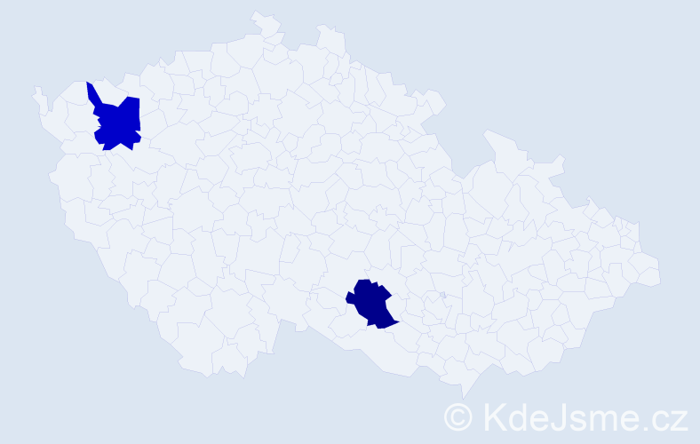 Jméno: 'Viktor Alexejevič', počet výskytů 2 v celé ČR