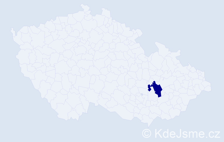 Jméno: 'Hamdija', počet výskytů 1 v celé ČR