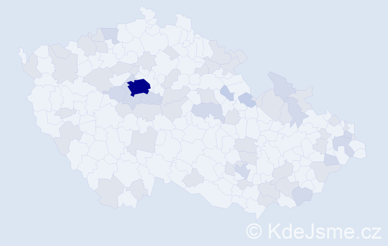 Jméno: 'Cecílie', počet výskytů 110 v celé ČR