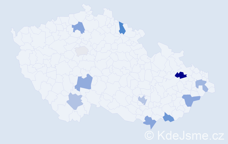 Jméno: 'Kvetoslav', počet výskytů 12 v celé ČR