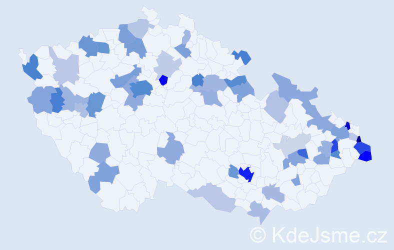 Jméno: 'Stefan', počet výskytů 138 v celé ČR