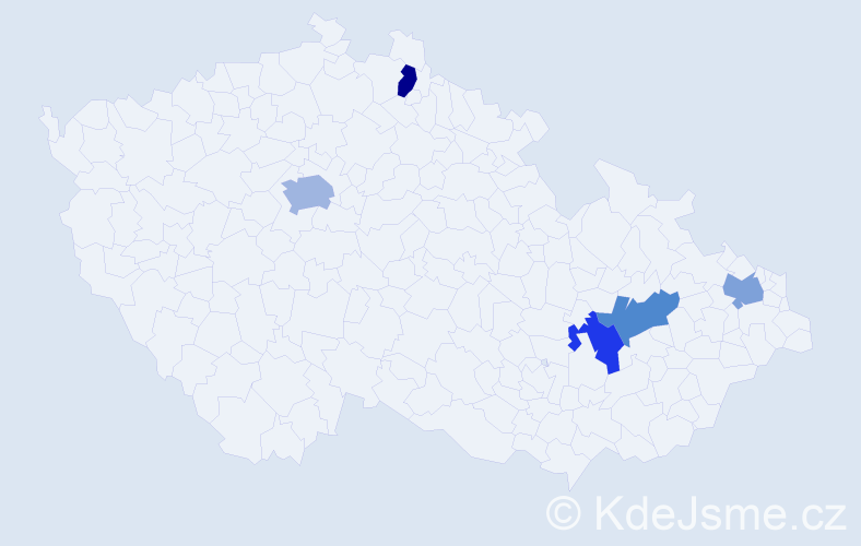 Jméno: 'Feim', počet výskytů 6 v celé ČR