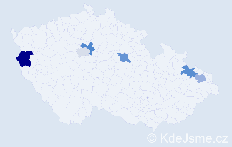 Jméno: 'Stefka', počet výskytů 6 v celé ČR