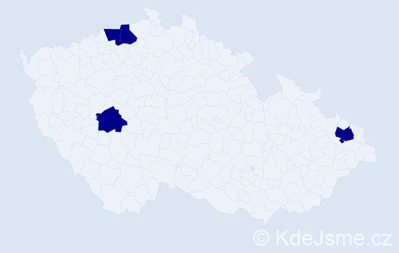 Jméno: 'Van Cung', počet výskytů 4 v celé ČR