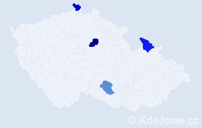 Jméno: 'Trong Trung', počet výskytů 4 v celé ČR