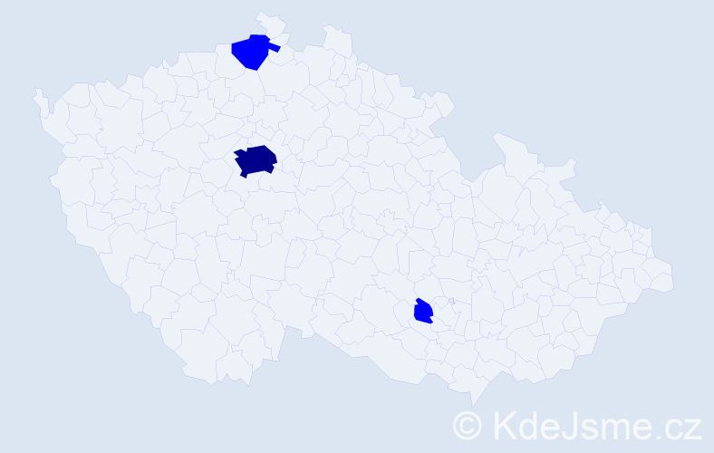 Jméno: 'Varduhi', počet výskytů 4 v celé ČR