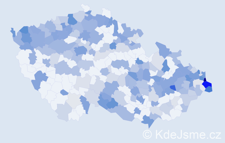 Jméno: 'Adela', počet výskytů 434 v celé ČR