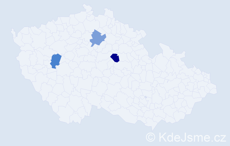 Jméno: 'Ondřej Michal', počet výskytů 3 v celé ČR