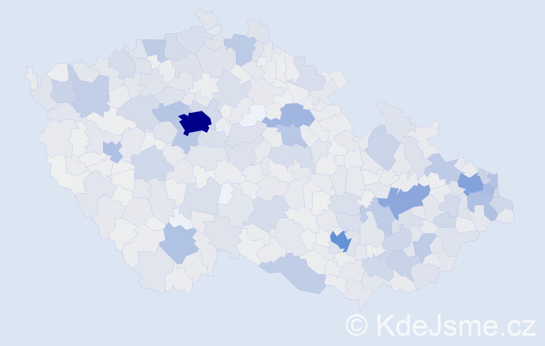 Jméno: 'Evžen', počet výskytů 3170 v celé ČR