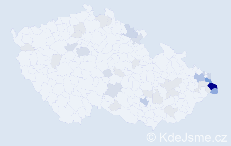 Jméno: 'Henryk', počet výskytů 116 v celé ČR