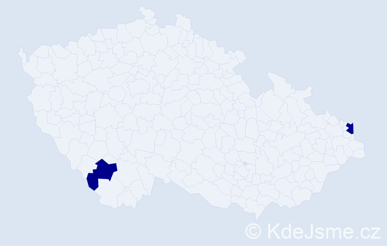 Jméno: 'Miroslaw Romuald', počet výskytů 2 v celé ČR