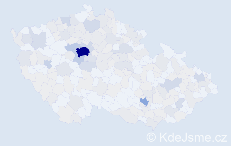 Jméno: 'Marina', počet výskytů 474 v celé ČR