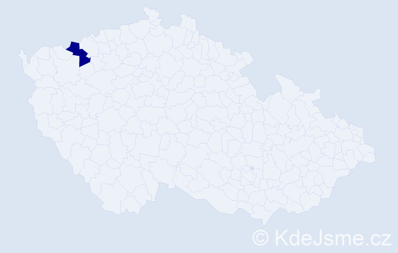 Jméno: 'Jerom', počet výskytů 1 v celé ČR